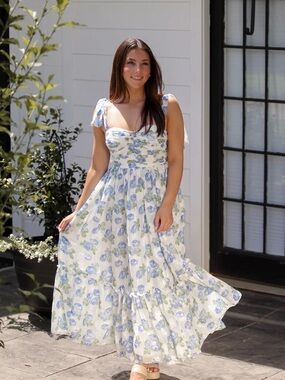 bcx white lace dress White Floral Sequin Overlay Gown